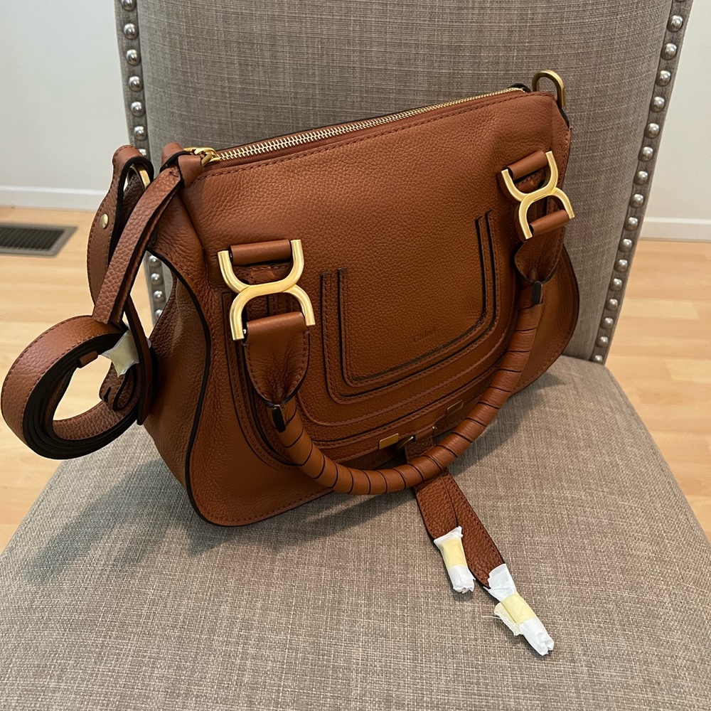 Chole Small Marcie Leather Satchel